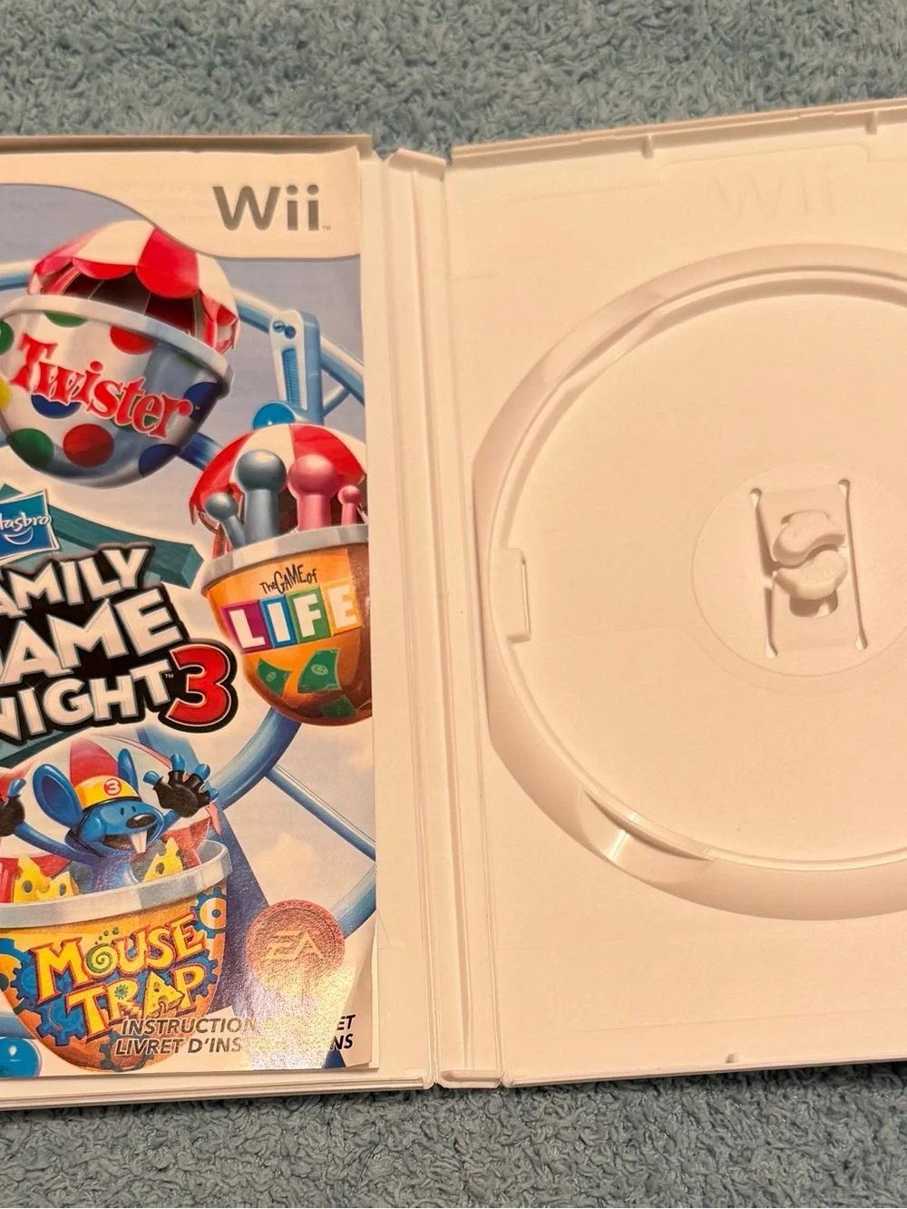 *Replacement Case With Manual - NO GAME* Family Game Night 3 Nintendo Wii Hasbro